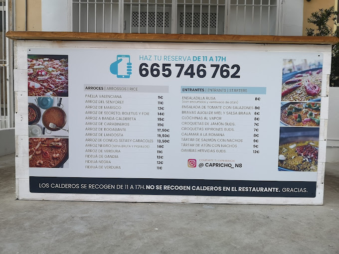 Capricho n 8 menu 4